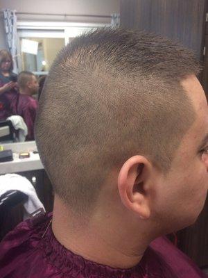 Boy's haircut  fade