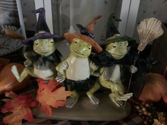 Our Adorable Frog Halloween Trio.