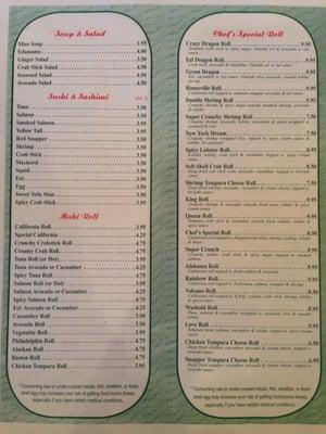 Sushi page. Best prices in town!