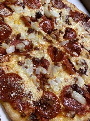 Pepperoni bacon onion