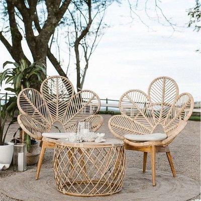 Pair of Flower Chairs! Two Hand-Made Rattan Chairs. Now accepting pre-orders!