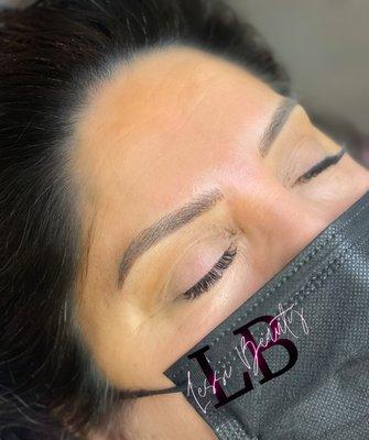 Combo brow not only do they have a natural look but brows look a lot more defined.