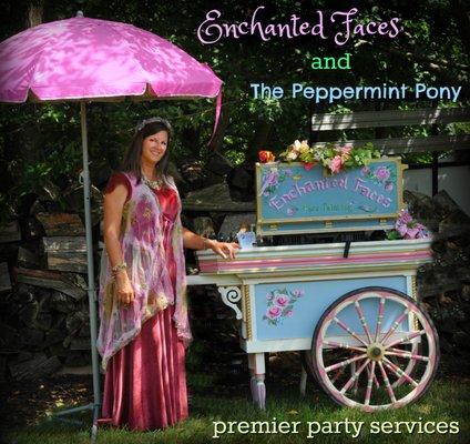 Our beautiful face painting cart