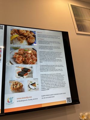 Menu - Explaining their dishes