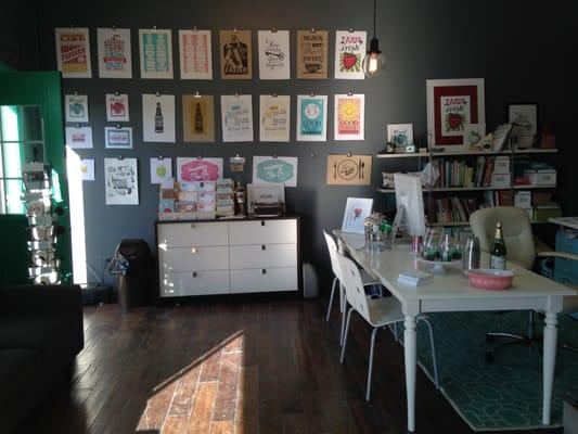 Jilly Jack Designs' Studio interior