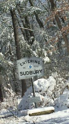 Town of Sudbury -- Entering Sudbury : Boston Post Road / Route 20, Sudbury