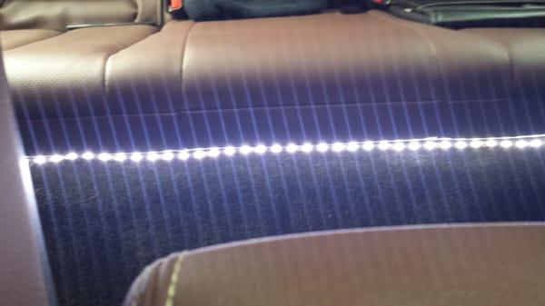 Back seat led lights