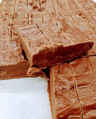 Our rich chocolate fudge.