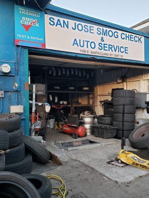 1160 E. Santa Clara st san Jose California 95116  (408)7181006 smog check inspection certification emissions repair