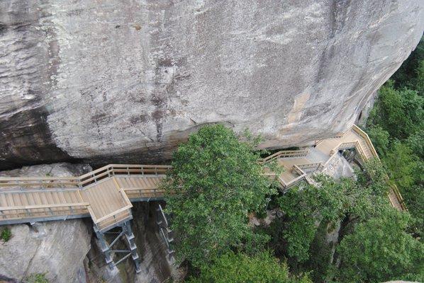 Stairway at Chimney Rock State Park