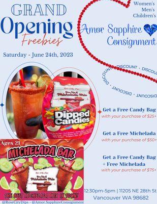 Grand Opening Saturday June 24th from 12:30pm-5pm!