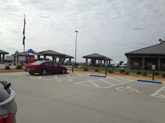 Nicest, cleanest rest area between KCMO and Omaha.