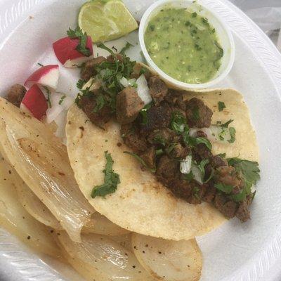 $2 carne asada so fresh and delicious