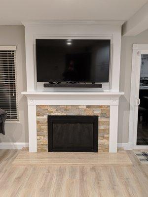 New fireplace