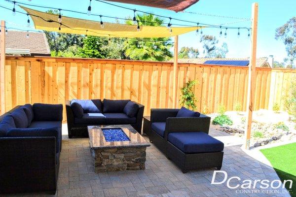 Backyard Landscaping and outdoor living space in San Diego, CA 2018