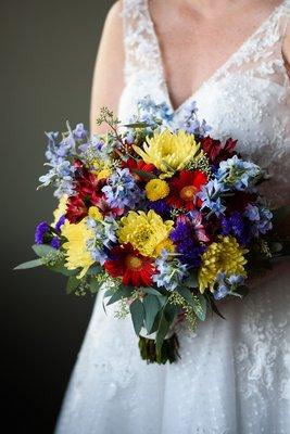 My bridal bouquet, masterfully created by Susan!