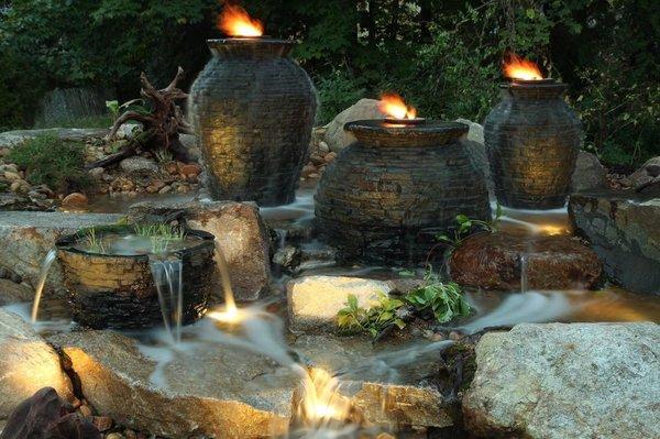 Custom fountain feature