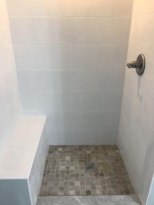 Beautiful shower done by floorsnow