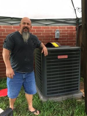 My husband is pretty proud of the new A/C system that Galen put in!