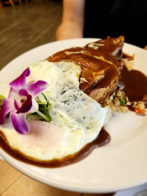 10oz prime rib Loco moco