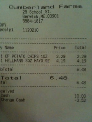 it was $4.19 for a 9 ounce jar of mayonnaise and the hostile clerk Deanna refused to return my money!!!!!!!!!