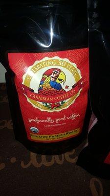 One of their bags of coffee