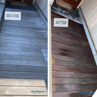 Deck cleaning