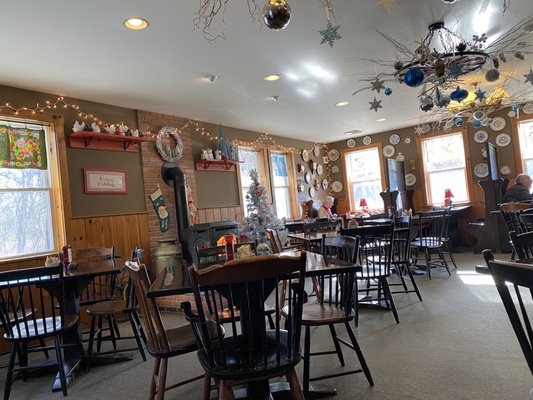 Inside the dining area