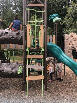 Great playground! One for little kids and one for bigger