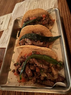 Argentina hanger steak tacos