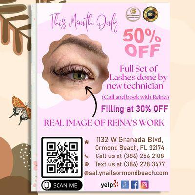 Experience Lashes at Sally Nails & Spa, we firmly believe in this to deliver the best beauty services in the city.