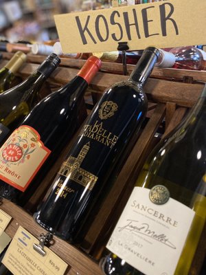 Huge selection of great wines that just happen to be kosher.