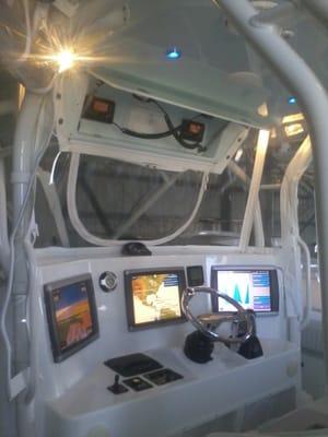 Complete electronic navigational equipment package installed