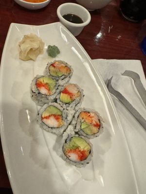 Shrimp and avacado roll