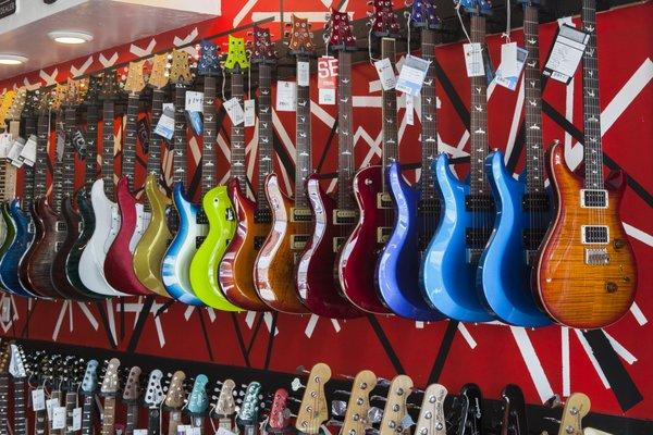 Just a few PRS electric guitars available locally at Miami-Guitars!