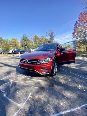 Ceramic coated 2021 Volkswagen Tiguan.