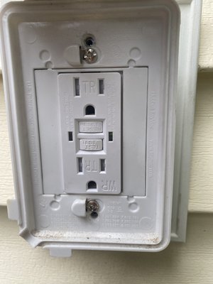 They replaced my outdoor GFCI outlet just to meet code.  The old outlet was only 3 yrs old.  This was included in quote.