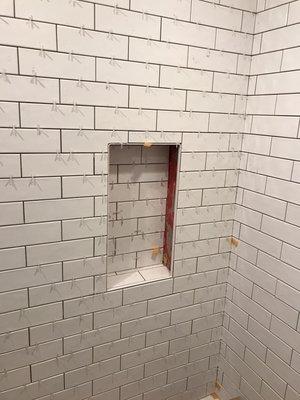 3x6 subway tile installation