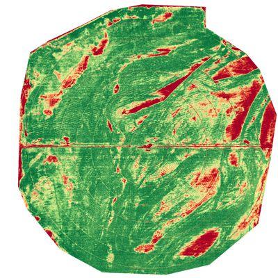 Stress analysis of crops provides actionable data.