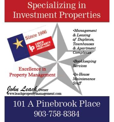 Looking for a property management company that treats you like family? Give us a call.