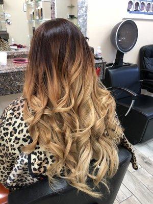 Ombré hair color