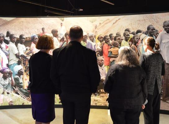 Visitors at the Real Life Exhibit in Tigard.