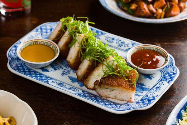 Sesame Shrimp Toast, spicy mustard, Chinese ketchup