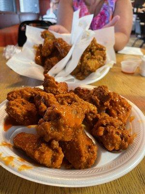 Breaded hot wings!