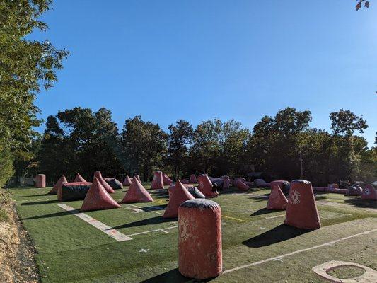 Wild World Paintball's turf regulation Major League Paintball Field