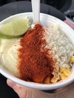 Esquite corn, Elote in a cup!