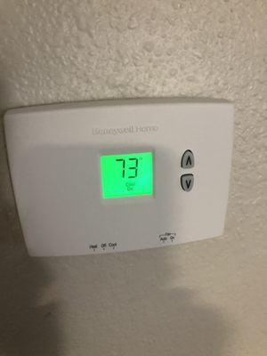 11PM Room temp after 5 hours set at 66