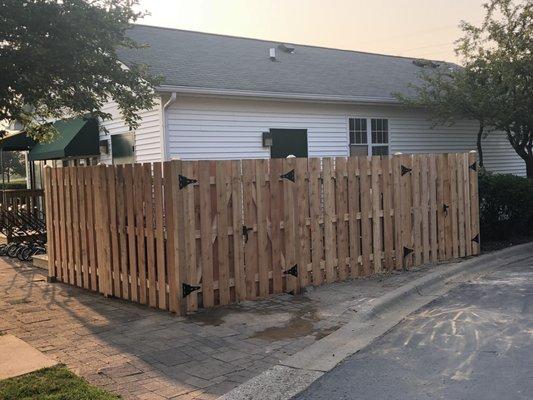 New Fence at the Grayslake Golf Course