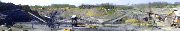 Panoramic View of quarry hole