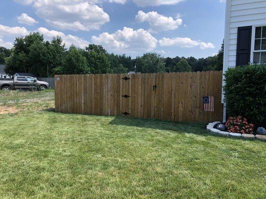 Front yard privacy fence